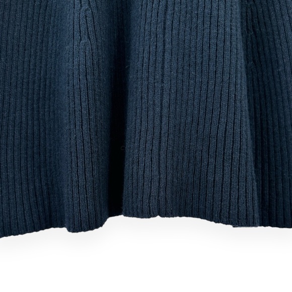 Tommy Hilfiger Navy Blue Knit Preppy Long Sleeve Knit Midi Dress sz S - Picture 4 of 6